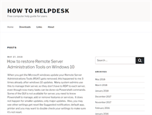 Tablet Screenshot of howtohelpdesk.com